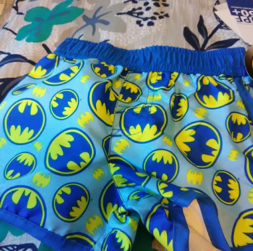 Baby Batman swim trunks